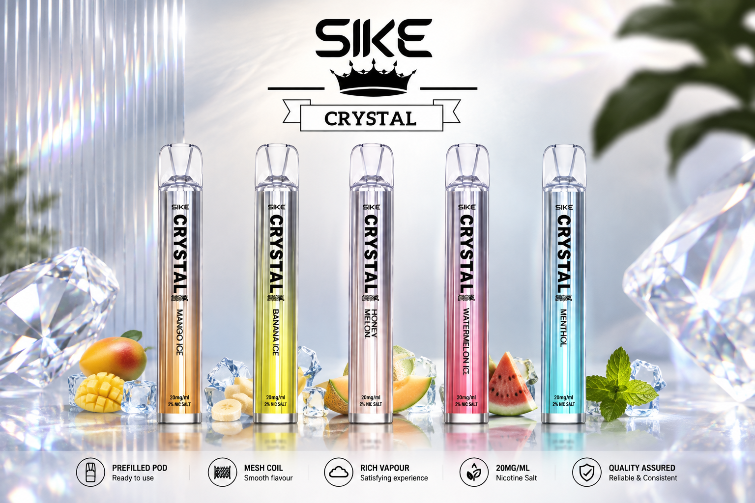 How do you use a SKE Crystal Bar vape?